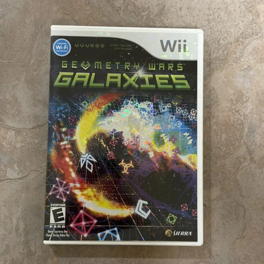 Sierra Geometry Wars: Galaxies (Nintendo Wii) Complete Manual, Multiplayer E